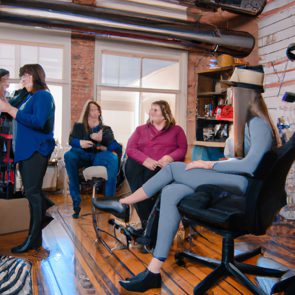 Selventon team collaborating in a Canadian studio, discussing interview training with notes and microphones